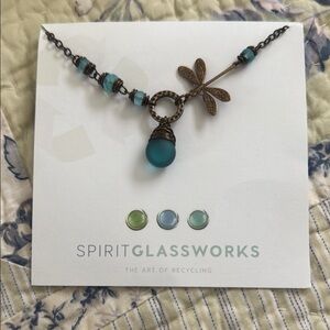 Spirit Glassworks Dragonfly Necklace